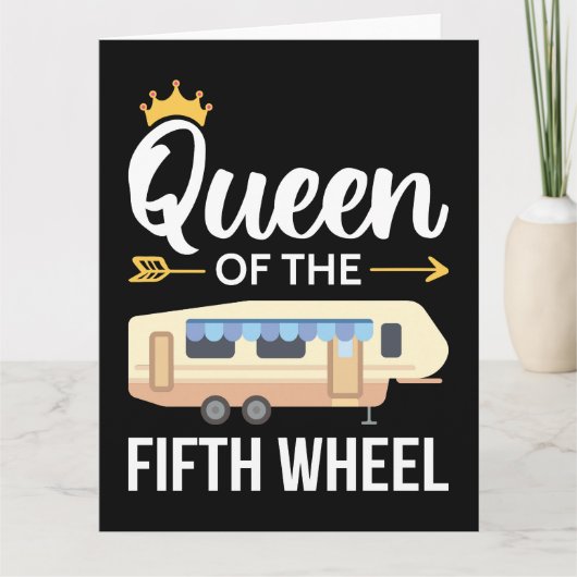 Koningin van het vijfde wiel I Kaart (Voorkant)