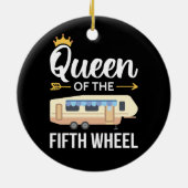 Koningin van het vijfde wiel I Keramisch Ornament (Achterkant)