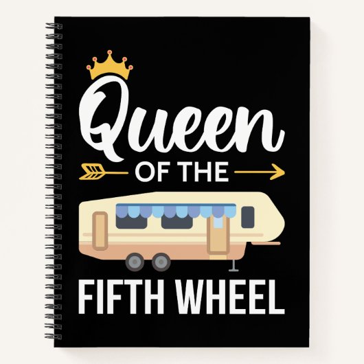 Koningin van het vijfde wiel I Notitieboek (Voorkant)