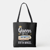 Koningin van het vijfde wiel I Tote Bag (Achterkant)