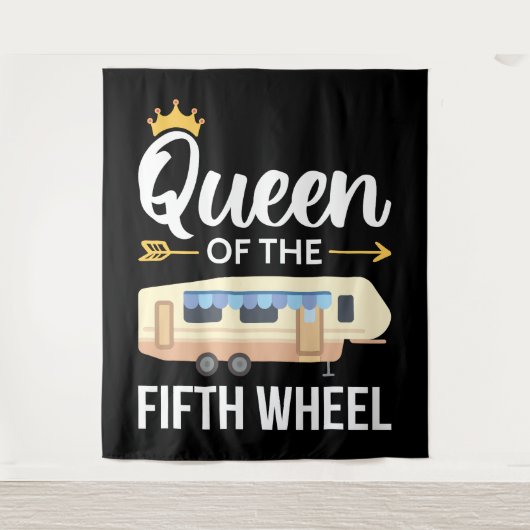 Koningin van het vijfde wiel I Wandkleed (Voorkant)