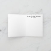 Koningin van het Vrouw Tennis Player Card Kaart (Binnen)