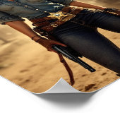 Koningin van het Wilde Westen - Fearless Cowgirl P Poster (Hoek)