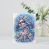 Koningin van het Zeven Zee Briefkaart (Staand voorkant)