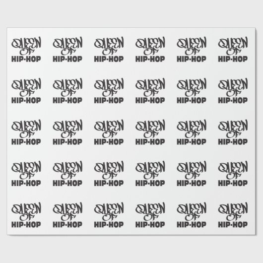 koningin van hiphop cadeaupapier (Vlak)