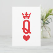 Koningin van kaarten (Staand voorkant)
