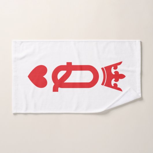 Koningin van kaarten bad handdoek (Handdoek)