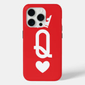 Koningin van kaarten Case-Mate iPhone case (Achterkant)