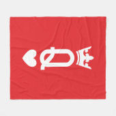 Koningin van kaarten fleece deken (Voorkant (Horizontaal))