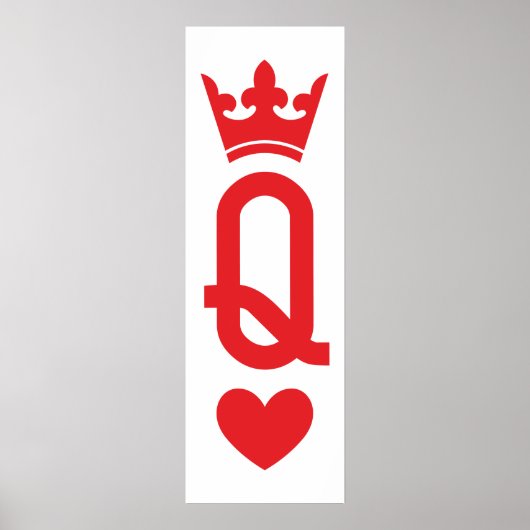Koningin van kaarten poster (Voorkant)