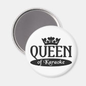 Koningin van Karaoke magneet (Voorkant / Achterkant)