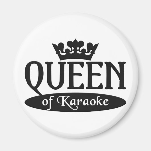 Koningin van Karaoke magneet (Voorkant)