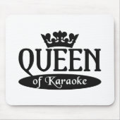 Koningin van Karaoke mousepad Muismat (Voorkant)