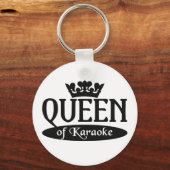 Koningin van Karaoke sleutelhanger (Voorkant)