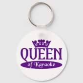 Koningin van Karaoke sleutelhanger (Voorkant)