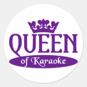 Koningin van Karaoke stickers (Voorkant)