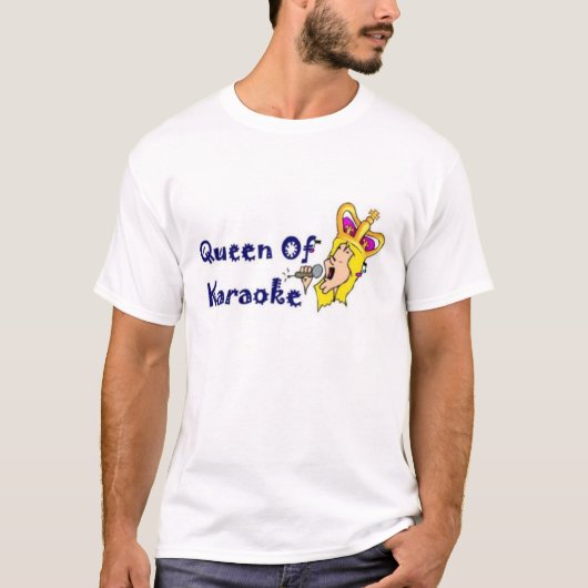 koningin van Karaoke T-shirt (Voorkant)