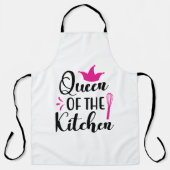 Koningin van keuken geciteerd schort (Voorkant)