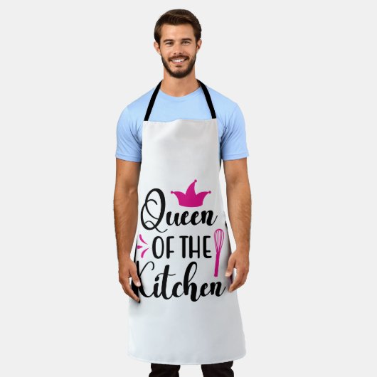 Koningin van keuken geciteerd schort (Gedragen)
