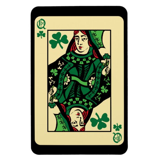 Koningin Van Klavertjes Magneet (Verticaal)