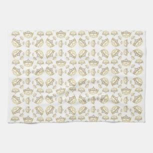 Koningin van Kroon Tiara Pattern Kitchen Towel Theedoek