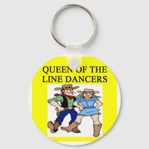 koningin van lijndansen sleutelhanger