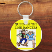 koningin van lijndansen sleutelhanger (Voorkant)
