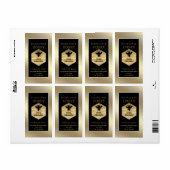  koningin van logo honingbijen jar etiket (Full Sheet)