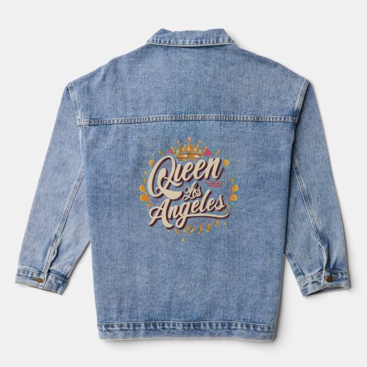 "Koningin van Los Angeles" Denim Jacket (Achterkant)