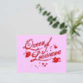 koningin van Louisiana Briefkaart (Staand voorkant)