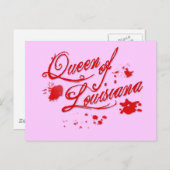 koningin van Louisiana Briefkaart (Voorkant / Achterkant)