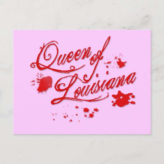 koningin van Louisiana Briefkaart (Voorkant)