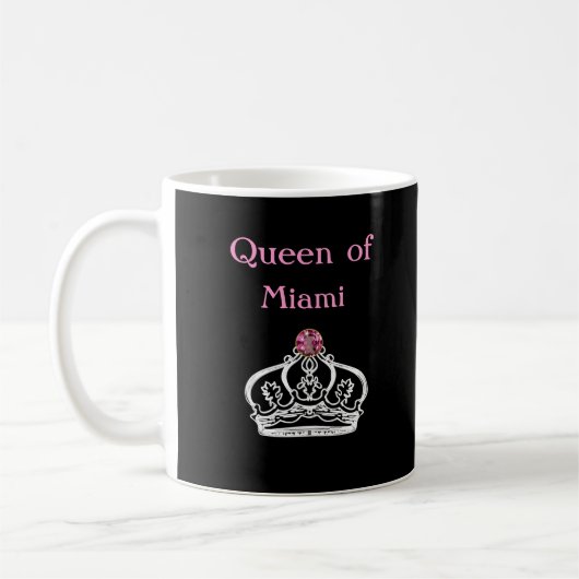 Koningin van Miami Coffee Mugs Koffiemok (Links)