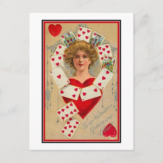 Koningin van mijn hart (2) briefkaart (Voorkant)