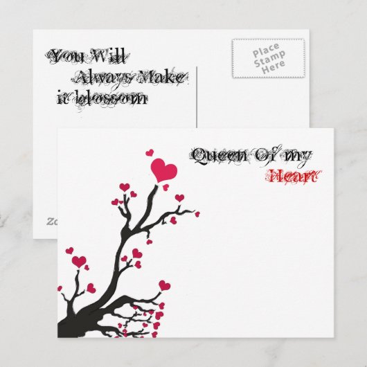 Koningin van mijn hart, briefkaart (Voorkant / Achterkant)