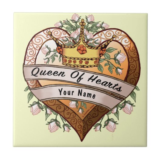 Koningin van mijn hart cadeaudoos tegeltje (Voorkant)