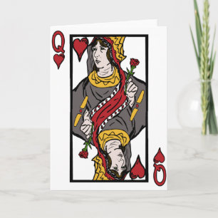 Koningin van mijn hart feestdagen kaart