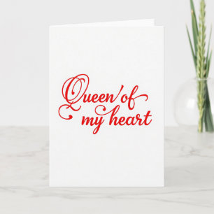 Koningin Van Mijn Hart Liefdevolle Kaart