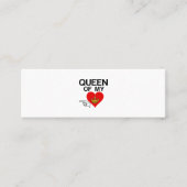 KONINGIN VAN MIJN HART MINI VISITEKAARTJE (Voorkant)