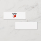 KONINGIN VAN MIJN HART MINI VISITEKAARTJE (Voorkant / Achterkant)