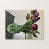 Koningin van Night Tulips Legpuzzel (Horizontaal)