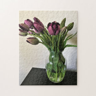 Koningin van Night Tulips Legpuzzel