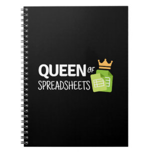 Koningin van notitieboek van spreadsheets