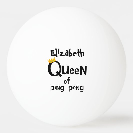 Koningin van Ping Pong Pingpongbal (Voorkant)