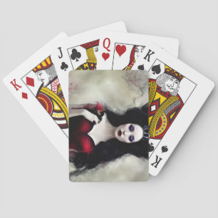 Koningin van Roos Pokerkaarten