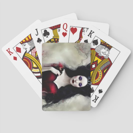 Koningin van Roos Pokerkaarten (Achterkant)