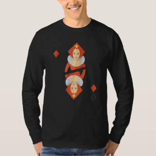 Koningin Van Ruiten Kaartspel Halloween Groepsco T-shirt