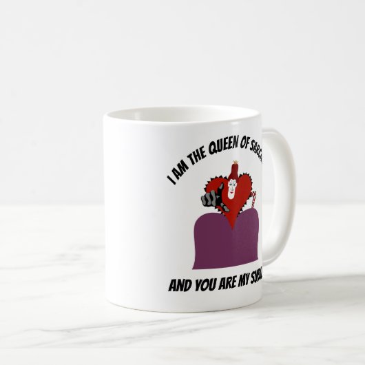 Koningin van Sarcasm Koffiemok (Voorkant rechts)