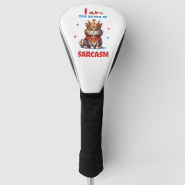 Koningin van sarcasme leuke kat golfheadcover