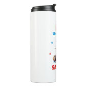 koningin van sarcasme leuke kat thermosbeker (Gedraaid links)